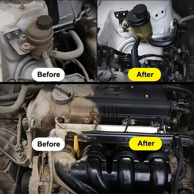 Limpiador y restaurador de compartimento de motor de coche, potente producto de limpieza para la descontaminación del compartimento del motor, producto de pulido para la limpieza del coche