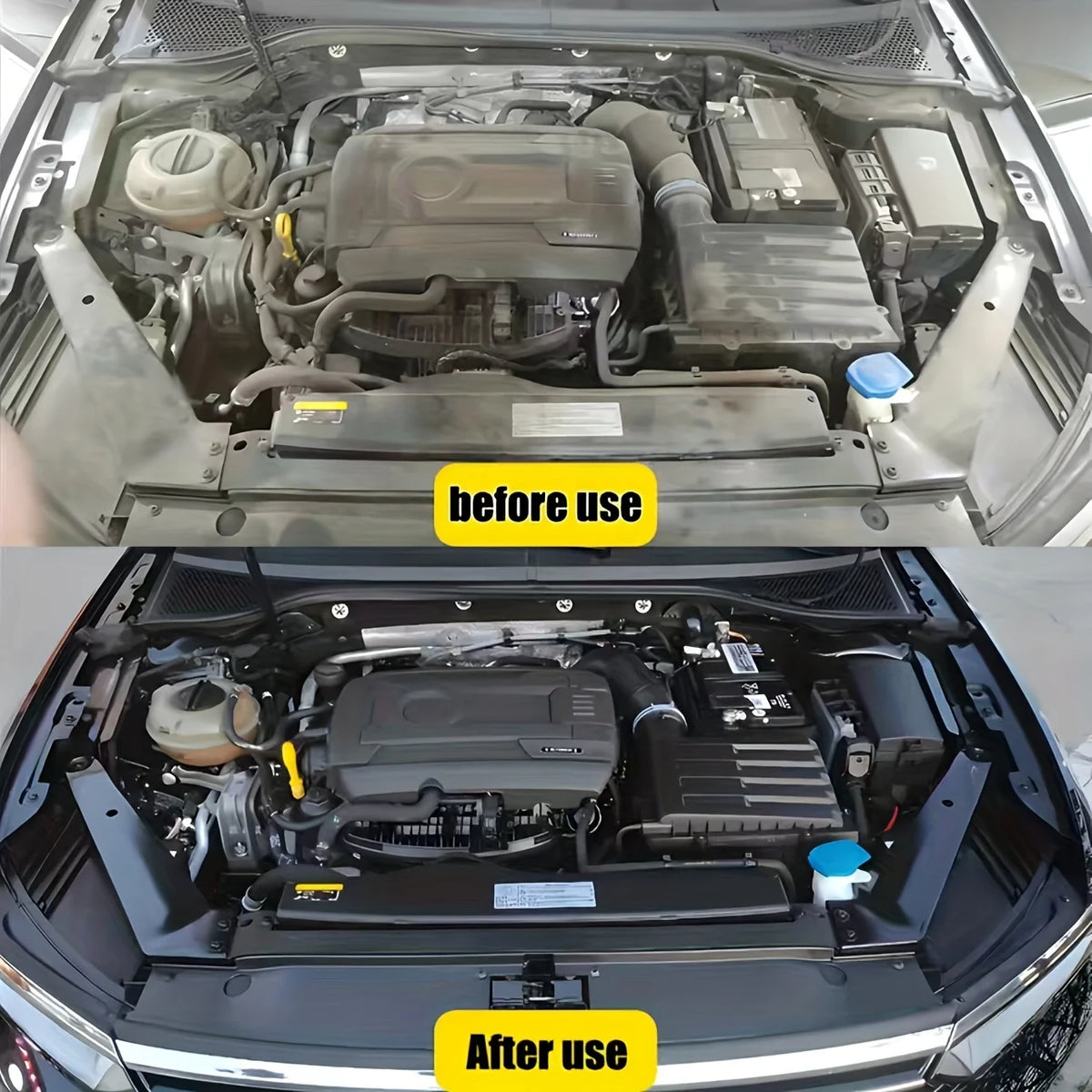 Limpiador y restaurador de compartimento de motor de coche, potente producto de limpieza para la descontaminación del compartimento del motor, producto de pulido para la limpieza del coche