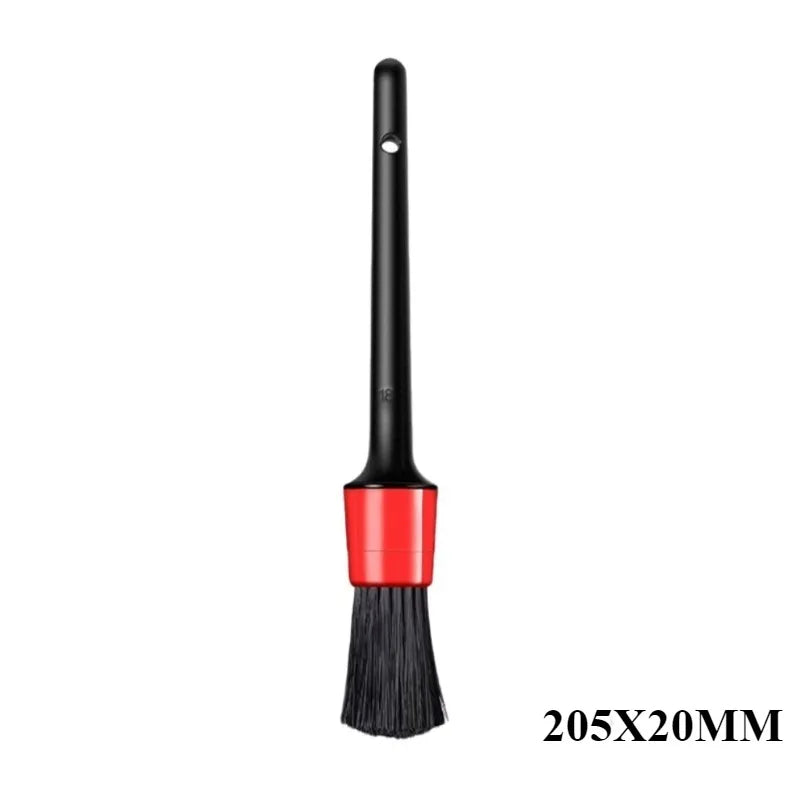 Kit de cepillos para limpieza de coches, cepillos de detalles automotrices para interiores de coche, juego de cepillos de detallado, cepillo de limpieza para llantas de ruedas, plástico