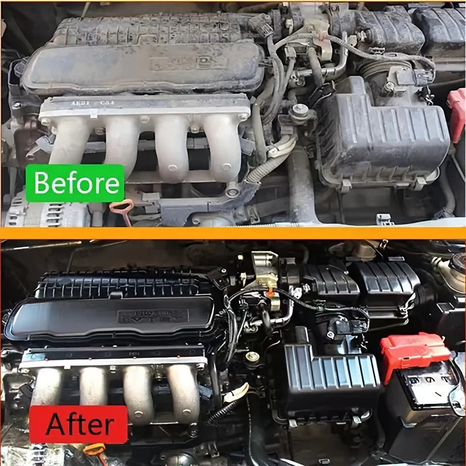 Limpiador y restaurador de compartimento de motor de coche, potente producto de limpieza para la descontaminación del compartimento del motor, producto de pulido para la limpieza del coche