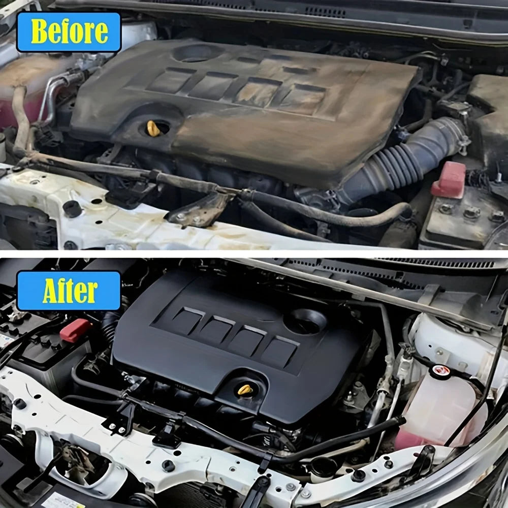 Limpiador y restaurador de compartimento de motor de coche, potente producto de limpieza para la descontaminación del compartimento del motor, producto de pulido para la limpieza del coche